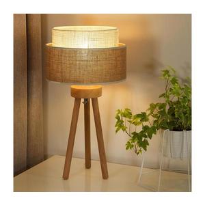 Lampă de masă YUTE BOHO 1xE27/15W/230V d. 25 cm maro/crem imagine