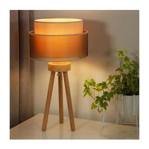 Lampă de masă WOOD BOHO 1xE27/15W/230V d. 25 cm cupru/maro/bej imagine