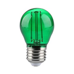 Bec LED FILAMENT G45 E27/2W/230V verde imagine