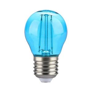 Bec LED FILAMENT G45 E27/2W/230V albastru imagine