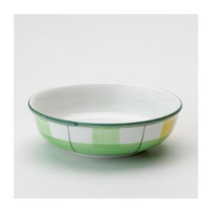 Bol ceramic pentru compot 13 cm verde alb imagine