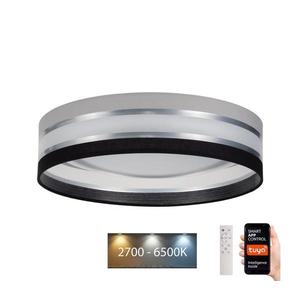 Plafonieră LED dimabilă SMART CORAL LED/24W/230V Wi-Fi Tuya neagră/gri + telecomandă imagine