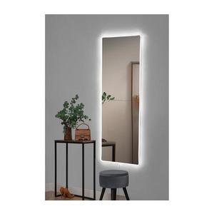 Oglindă LED de perete cu retroiluminare RECTANGULAR 120x40 cm alb imagine