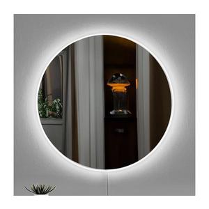 Oglindă LED de perete cu retroiluminare ROUND d. 60 cm alb imagine