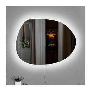 Oglindă LED de perete cu retroiluminare PIAGO 46x60 cm alb imagine