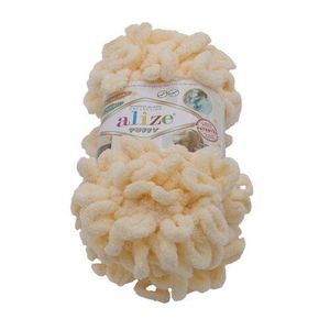 Fir textil nuanță pudră PUFFY , 100 g / 9 m, bej imagine