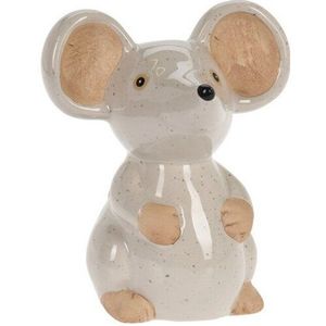 Decorațiune de grădină Mouse alb, 13 x 15, 5 x 10 cm, porțelan imagine