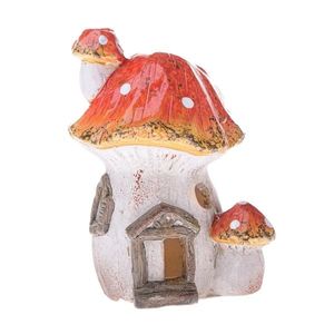 Suport de lumânări din ceramică Casa Toadstool, 9, 2 x 12, 1 x 7, 8 cm imagine