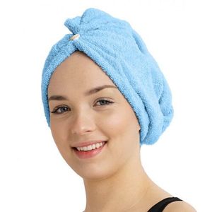 Turban de frotir cu uscare rapidă pentru păralbastru, albastru imagine