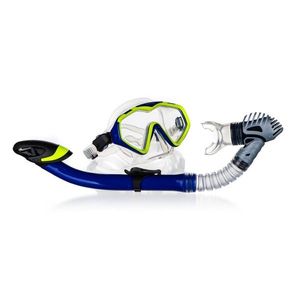 Set de scufundare Sportwell pentru adulți 2 piese, negru și galben imagine