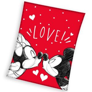 Pătură pentru copii Mickey și Minnie Mouse Love , 130 x 160 cm imagine