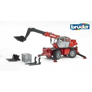 Excavator Bruder Farmer cu braț telescopic și accesorii, 52, 7 x 16, 8 x 20 cm imagine