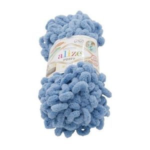 Fire textil PUFFY albastru gri albastru , 100 g / 9 m, albastru imagine