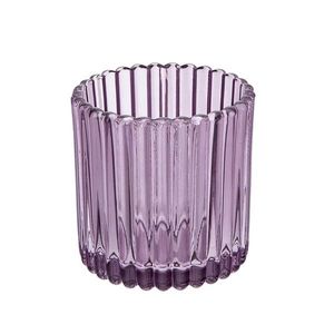 Suport de sticlă pentru lumânări Altom Tealight, diametru 8, 5 cm, violet, mov, 8, 5 cm imagine