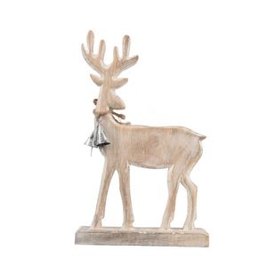 4Home Nordic Reindeer decor din lemn de mango, 33cm imagine