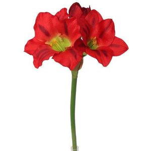 Amaryllis artificial roșu, 52 cm imagine