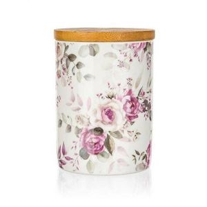 Banchet Borcan ceramic cu capac Rose 10, 3 x 14 cm imagine