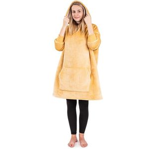 4Home Hanorac din piele de miel microfleece bej , mărimea M, bej, uni M – pentru femei imagine