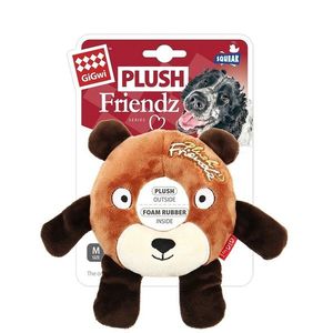 GiGwi Squeaky jucărie pentru câini Plush Friendzurs, 17 x 16 x 2, 5 cm imagine