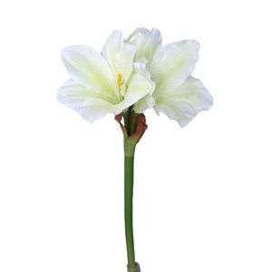 Amaryllis artificial alb-verde, 52 cm imagine