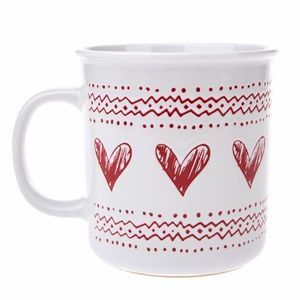 Cană ceramică de Crăciun Christmas heart I alb , 710 ml imagine