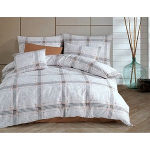 Lenjerie de pat din bumbac BedTex Quatre alb , 220x 200 cm, 2 buc 70 x 90 cm, 220 x 200 cm, 2 buc. 70 x 90 cm imagine