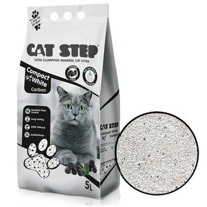 Gunoi mineral pentru pisici Cat Step Compact WhiteCarbon, 5 l imagine