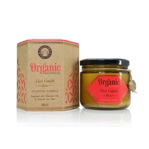 Lumânare organică Desi Gulab - Rose 200 g însticlă de chihlimbar imagine