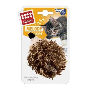 GiGwi Jucărie pentru pisici Melody Chaser Hedgehog, 10 x 6, 5 x 6, 5 cm imagine