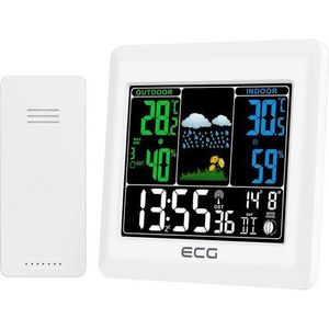 Stație meteo ECG MS 300 White, alb imagine