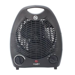 Încălzitor electric cu ventilator și întrerupătorde siguranță, negru imagine