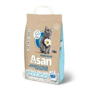 Asan Cat Așternut organic pentru pisici Fresh Blue, 10 l imagine