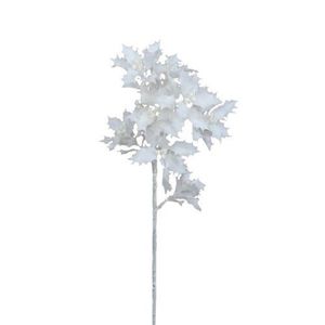 Holly artificial, alb, 40 cm imagine