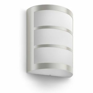 Lampă de perete Philips Python UltraEfficient pentru exterior cu LED-uri 3, 8W 2700K, argintiu imagine