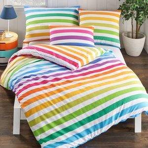 Lenjerie de pat 4Home Rainbow din bumbac, 140 x 200 cm, 70 x 90 cm imagine