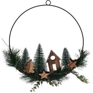 Decorațiune de Crăciun suspendată LED Christmas ring, 30 cm imagine