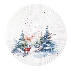 Suport farfurie Altom Winter forest, diametru 38 cm imagine