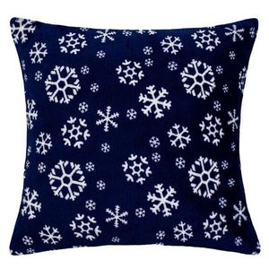 Domarex Față de pernă decorativă Snowflakes navy, 40 x 40 cm imagine