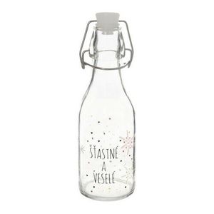 Orion Sticlă cu închidere cu clip Flake roșu, 0, 16l, 160 ml imagine