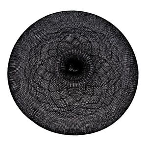 Suport de farfurie Mandala negru, 38 cm imagine