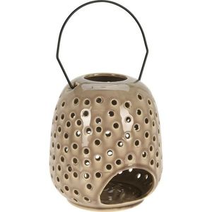 Felinar ceramic Dots gri, 15 x 23 cm imagine