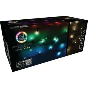 Lanț LED de Crăciun RGB cu telecomandă 96 LED-uri, colorate, 9, 6 m imagine