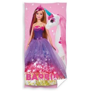 Prosop pentru copii Barbie și Unicorn , 70 x 140cm imagine