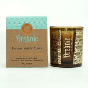 Organic Frankincense & Myrrh 200 g în sticlăcu folie de aur imagine