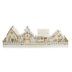 Decor iluminat de Crăciun Snow Village , 40 x 13 x8 cm, LED imagine