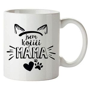 Cană din ceramică Bohemia Gifts - Sunt o mamă de pisică, 350 ml imagine