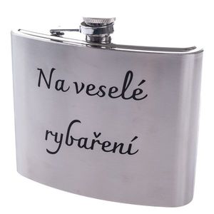 Sticlă pentru alcool metalică "Pentru pescuit fericit", 1 l imagine