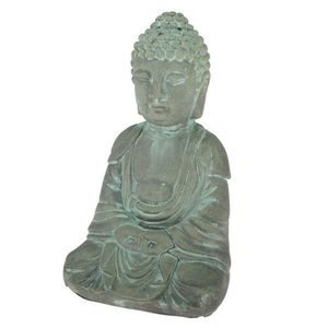 Statuetă beton Buddha, 19 x 12 cm imagine