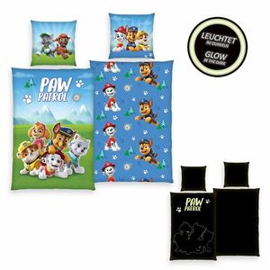 Lenjerie de pat din bumbac pentru copii Herding Paw Patrol lShining Boys, 135 x 200 cm, 80 x 80 cm imagine