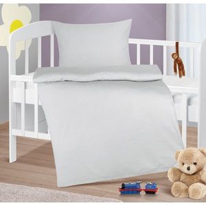 Lenjerie de pat din bumbac pentru copii Bellatex Agata Bones gri, 90 x 135 cm, 45 x 60 cm imagine